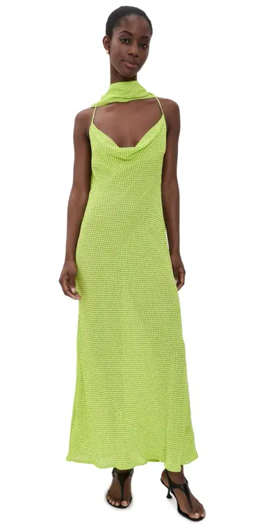 AFRM Cheryl Dress ime Pin Dot | Thumbnail 1