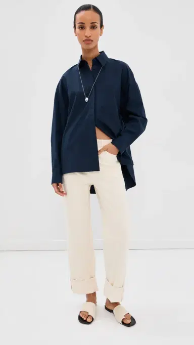 Tibi Selvedge Denim 5 Pocket Alec Jeans Natural 27 | Thumbnail 4