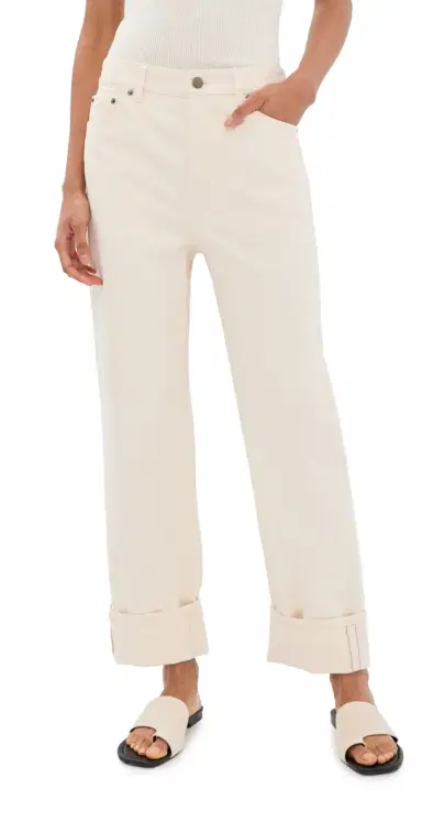 Tibi Selvedge Denim 5 Pocket Alec Jeans Natural 27 | Thumbnail 1