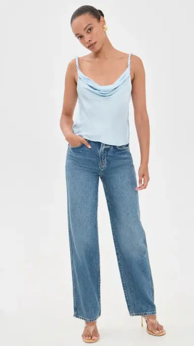 Alice + Olivia Monique Twist Strap Cowl Neck Tank | Thumbnail 5