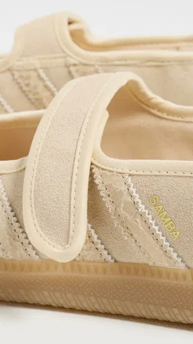 Adidas Samba Jane Shoes Sand Strata/Gold Metallic 7 | Thumbnail 6