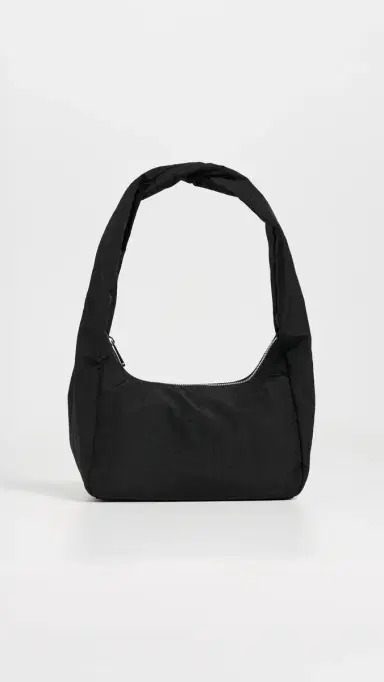 BAGGU Small Nylon Meringue Bag Black One Size | Thumbnail 2 BAGGU Small Nylon Meringue Bag Black One Size | Thumbnail 2