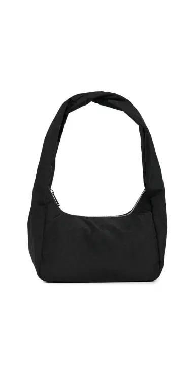 BAGGU Small Nylon Meringue Bag Black One Size | Thumbnail 1 BAGGU Small Nylon Meringue Bag Black One Size | Thumbnail 1