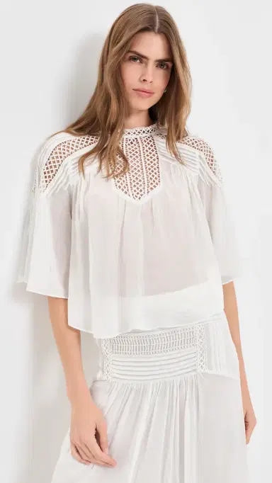 Isabel Marant Étoile Parina Top White | Thumbnail 2 Isabel Marant Étoile Parina Top White | Thumbnail 2