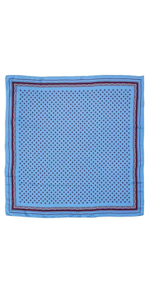 Madewell Medium Silk Bandana Retro Blue One Size
