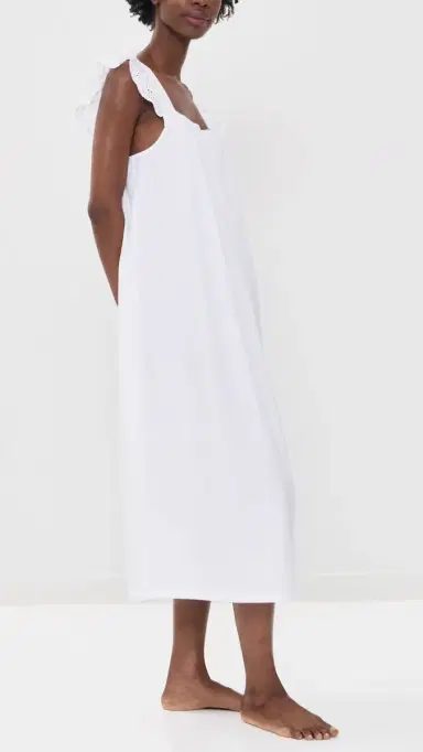 Petite Plume Clara Nightgown White | Thumbnail 4