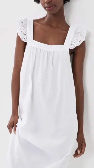 Petite Plume Clara Nightgown White | Thumbnail 5