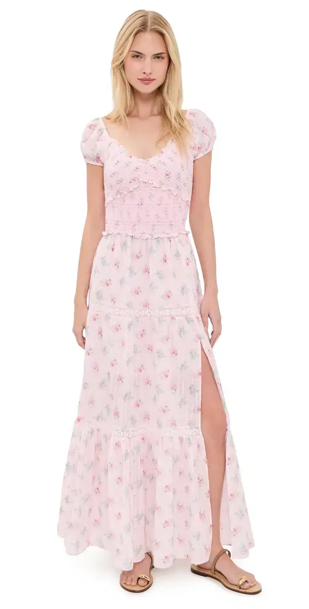 LoveShackFancy Amandla Dress EAU DE ROE