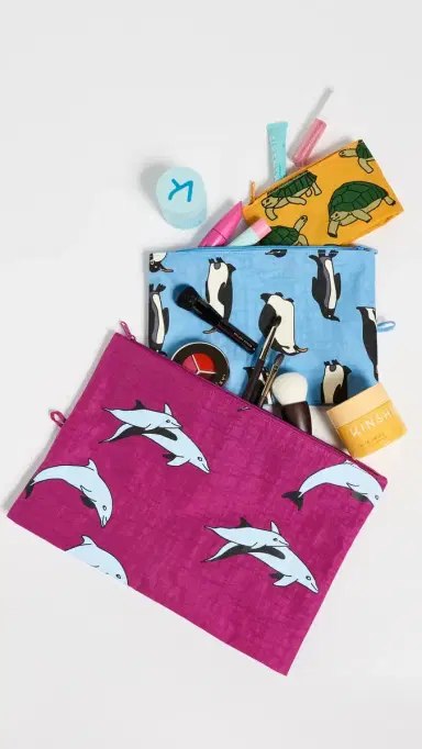 BAGGU Go Pouch Set Vacation Animals | Thumbnail 4 BAGGU Go Pouch Set Vacation Animals | Thumbnail 4