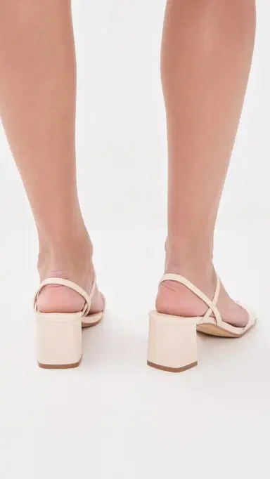 Jeffrey Campbell Adapt Block Heel Sandals Cream 6 | Thumbnail 5