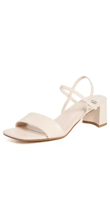 Jeffrey Campbell Adapt Block Heel Sandals Cream 6 | Thumbnail 1