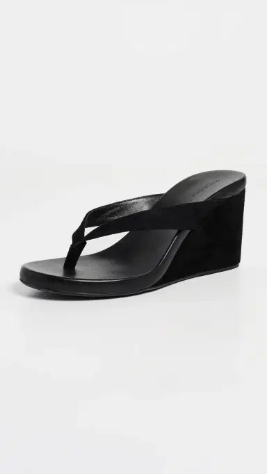 Tony Bianco Avanti Wedge Sandals Black Suede 8 | Thumbnail 2