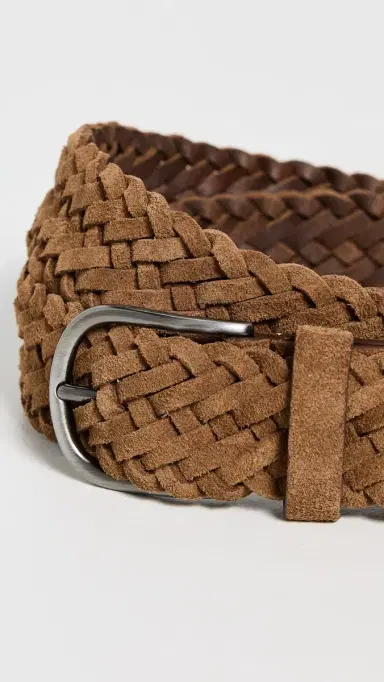 Anderson's Suede Woven Belt Tan M3 34 | Thumbnail 4 Anderson's Suede Woven Belt Tan M3 34 | Thumbnail 4