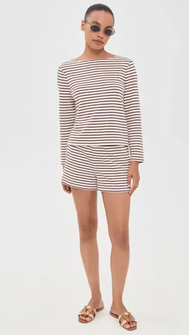 Veronica Beard Jean Brighton Shorts Dove/Raisin S | Thumbnail 5