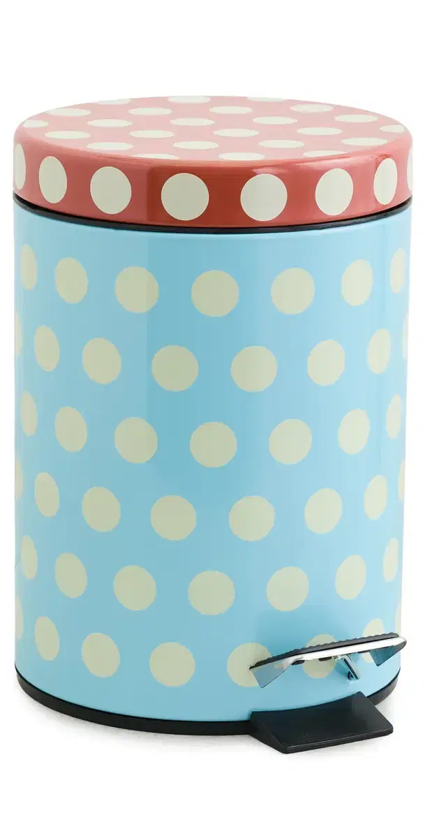 Dusen Dusen Bathroom Trash Bin Pearl Dot One Size