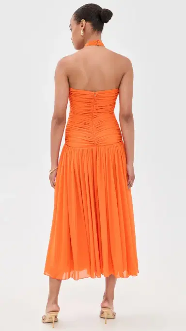 Ronny Kobo Wrenley Midi Dress Clementine | Thumbnail 3