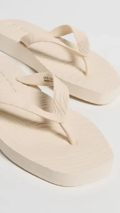 SLEEPERS Platform Flip Flops Eggnog 36 | Thumbnail 6