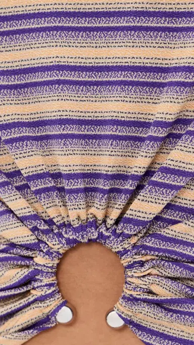 Rabanne Embellished Stripe Polo Tee | Thumbnail 6 Rabanne Embellished Stripe Polo Tee | Thumbnail 6