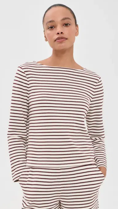 Veronica Beard Jean Hovey Top Dove/Raisin S | Thumbnail 2 Veronica Beard Jean Hovey Top Dove/Raisin S | Thumbnail 2