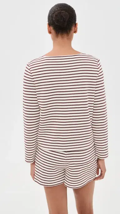 Veronica Beard Jean Hovey Top Dove/Raisin S | Thumbnail 3 Veronica Beard Jean Hovey Top Dove/Raisin S | Thumbnail 3