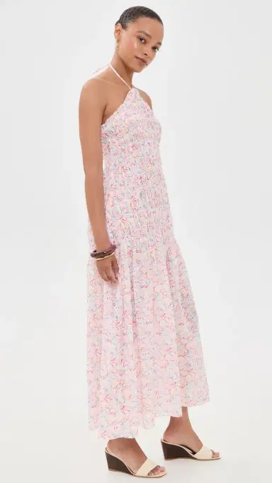 Hill House Home The Lenora Beach Midi Dress Camo Fish | Thumbnail 4