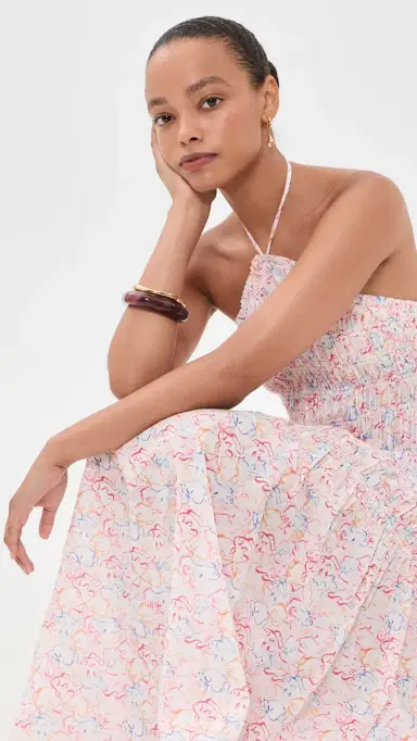 Hill House Home The Lenora Beach Midi Dress Camo Fish | Thumbnail 5