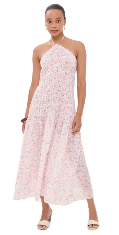 Hill House Home The Lenora Beach Midi Dress Camo Fish | Thumbnail 1