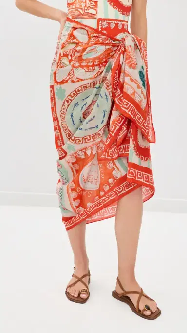 HUNTER BELL Sarong Cover Up Lost At Sea | Thumbnail 2