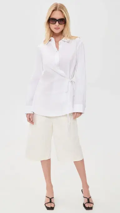 DL1961 Agnes Wrap hirt Cloud | Thumbnail 5 DL1961 Agnes Wrap hirt Cloud | Thumbnail 5
