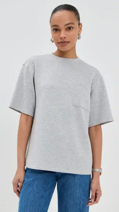 LE BOP Caroline Tee Heather Grey L | Thumbnail 2 LE BOP Caroline Tee Heather Grey L | Thumbnail 2