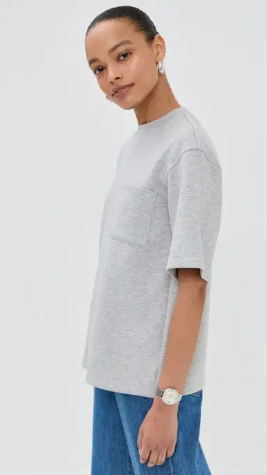 LE BOP Caroline Tee Heather Grey L | Thumbnail 4 LE BOP Caroline Tee Heather Grey L | Thumbnail 4