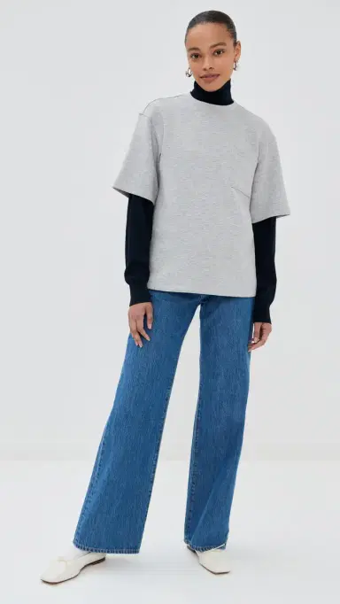 LE BOP Caroline Tee Heather Grey L | Thumbnail 5 LE BOP Caroline Tee Heather Grey L | Thumbnail 5