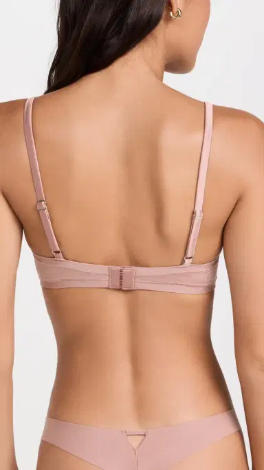 Fleur du Mal Le Stretch Multifit Micro Unlined Balconette Bra Tan 32C | Thumbnail 3 Fleur du Mal Le Stretch Multifit Micro Unlined Balconette Bra Tan 32C | Thumbnail 3