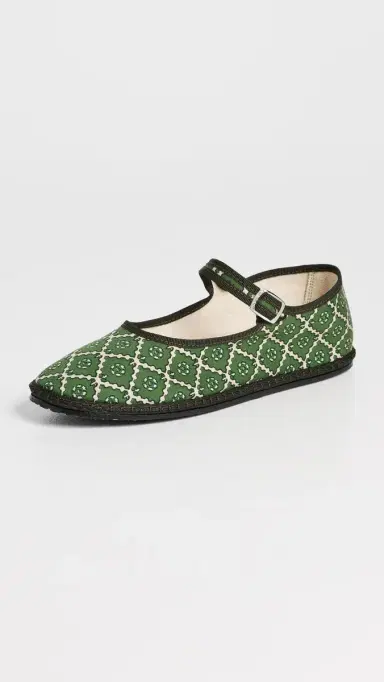 Vibi Venezia Cotton Mary Janes Nucifera 38 | Thumbnail 2 Vibi Venezia Cotton Mary Janes Nucifera 38 | Thumbnail 2