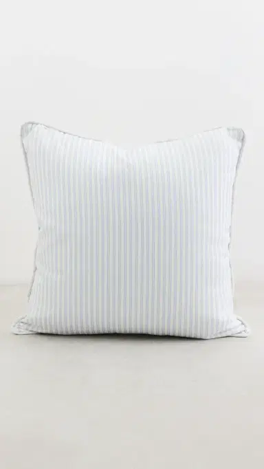 LoveShackFancy Outdoor Pillow Ocean Stripe One Size | Thumbnail 2