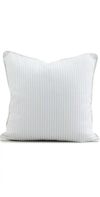 LoveShackFancy Outdoor Pillow Ocean Stripe One Size | Thumbnail 1
