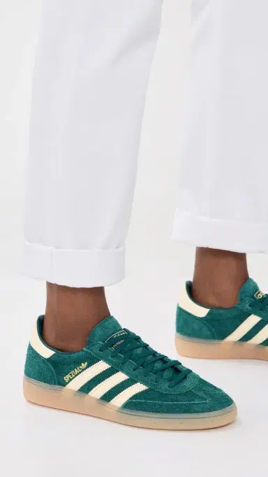 Adidas Handball Spezial Sneakers Rich Green/Warm Vanilla/Gold 6 | Thumbnail 3