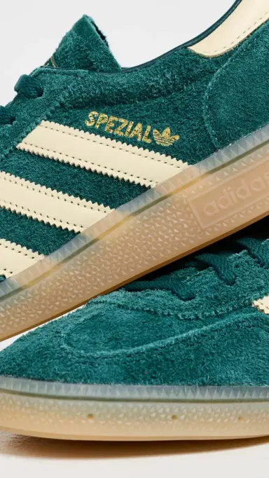 Adidas Handball Spezial Sneakers Rich Green/Warm Vanilla/Gold 6 | Thumbnail 6