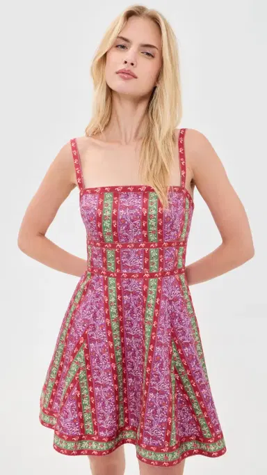Hill House Home The argot Mini Dress Etched Floral Stripe | Thumbnail 2 Hill House Home The argot Mini Dress Etched Floral Stripe | Thumbnail 2
