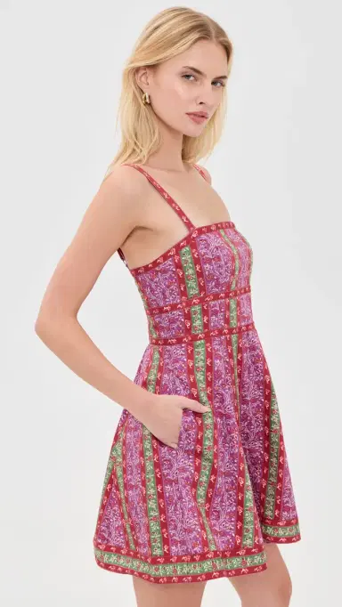 Hill House Home The argot Mini Dress Etched Floral Stripe | Thumbnail 4 Hill House Home The argot Mini Dress Etched Floral Stripe | Thumbnail 4