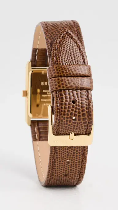 Breda Virgil Watch Gold/Brown One Size | Thumbnail 4
