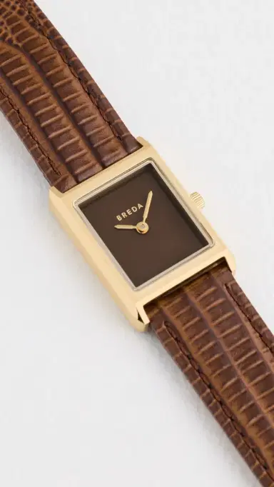 Breda Virgil Watch Gold/Brown One Size | Thumbnail 5
