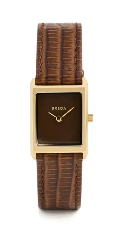 Breda Virgil Watch Gold/Brown One Size | Thumbnail 1