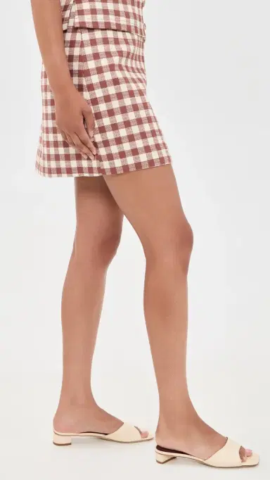 Hill House Home The Hallie Skirt Rust Gingham | Thumbnail 4 Hill House Home The Hallie Skirt Rust Gingham | Thumbnail 4