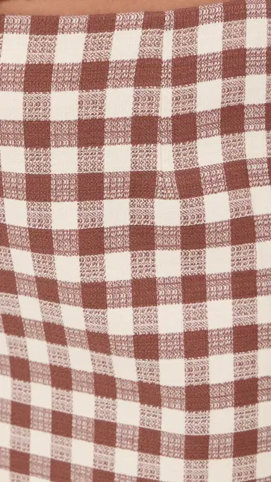 Hill House Home The Hallie Skirt Rust Gingham | Thumbnail 6 Hill House Home The Hallie Skirt Rust Gingham | Thumbnail 6