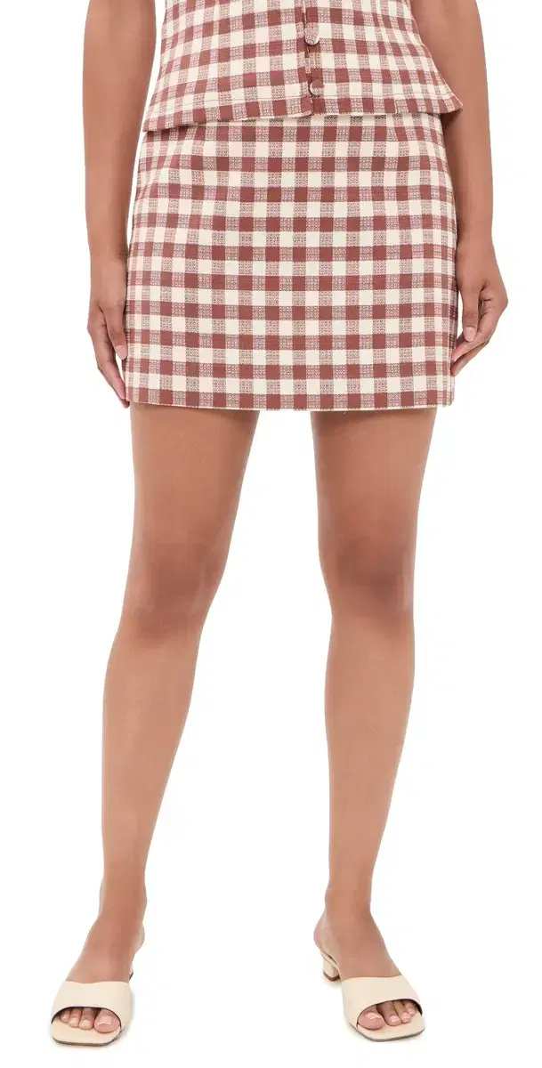 The Hallie kirt Rust Gingham