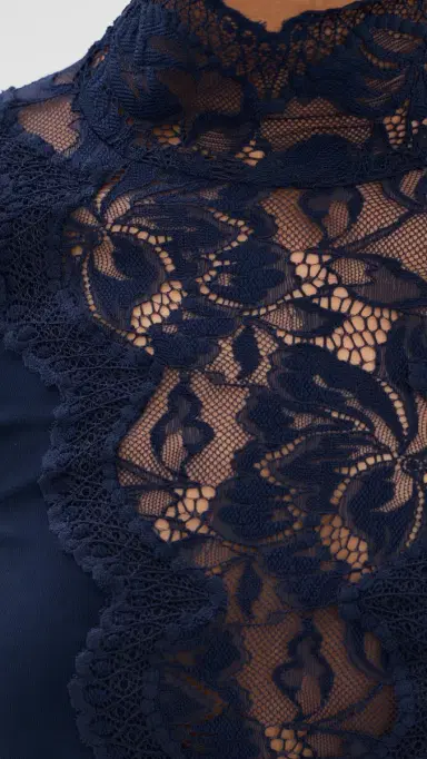 Rabanne Haut Lace Top Deep Navy | Thumbnail 6