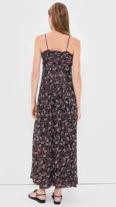 ISABEL MARANT ÉTOILE Demy Maxi Dress Black/Raspberry 34 | Thumbnail 3 ISABEL MARANT ÉTOILE Demy Maxi Dress Black/Raspberry 34 | Thumbnail 3