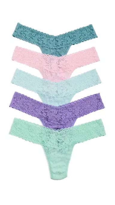 Hanky Panky Signature Lace Low Rise Thong Panties 5 Pack Cphd One Size | Thumbnail 6