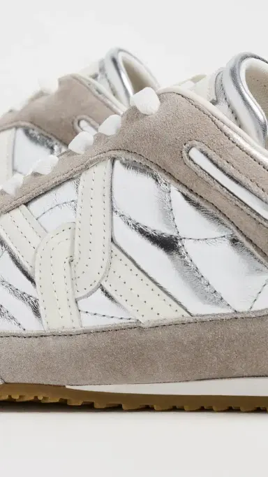 Veronica Beard Natalia Sneakers Silver/Grey 5 | Thumbnail 6 Veronica Beard Natalia Sneakers Silver/Grey 5 | Thumbnail 6
